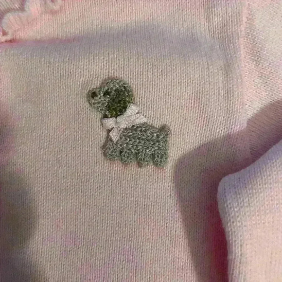 Carter's Pink Cardigan with ruffled button front, w/ Brown pants , 6 months - Picture 8 of 10